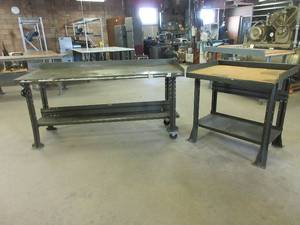 lot 280 image: METAL WORK BENCHES