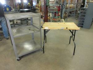 lot 294 image: TABLE AND AV CART