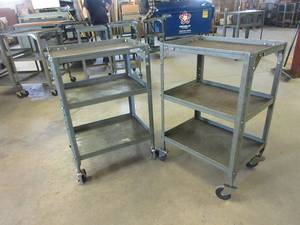 lot 295 image: ROLLING METAL CARTS