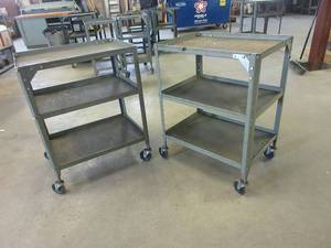 lot 296 image: ROLLING METAL CARTS