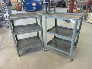 lot 297 image: ROLLING METAL CARTS