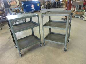 lot 298 image: ROLLING METAL CARTS