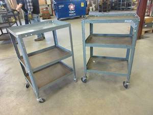 lot 299 image: ROLLING METAL CARTS