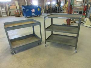 lot 300 image: ROLLING METAL CARTS