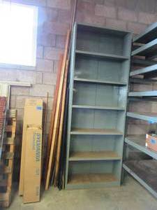 lot 556 image: METAL SHELVING UNIT
