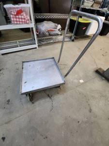 lot 6 image: Stainless Steel Platform Cart from Inventory Reduction Sale