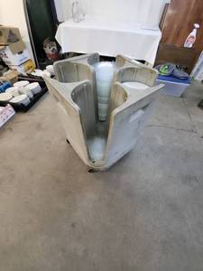lot 8 image: Metro PCD9 Mobile Dish Caddy with Casters