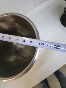 lot 25 image: Large Stainless Steel Cooking Pot with Handles