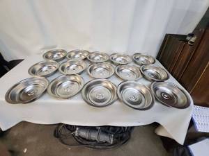 lot 44 image: Set of 15 Stainless Steel Cookware Lids
