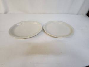 lot 83 image: Pair of White Porcelain Dinner Plates