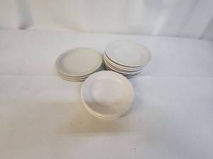lot 93 image: Set of 14 White Porcelain Salad Plates