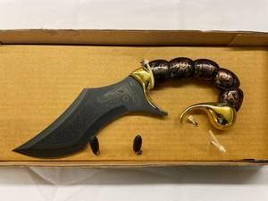 Intricate Fantasy Scorpion Knife with Ornate Handle