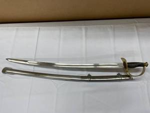 lot 6K image: Cavalry Sword with Brass Hilt and Scabbard