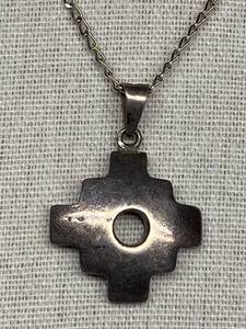 lot 15B image: Sterling Silver Cross Pendant Necklace 925