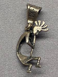 lot 24B image: Vintage Sterling Silver 925 Kokopelli Pendant Tribal