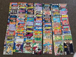 lot 28R image: Marvel Comics Lot 70 Vintage G.I. Joe, Punisher, Dazzler, More