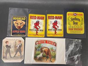 lot 32C image: Vintage Beverage Labels Collection Lot