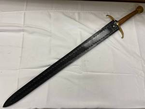 lot 48K image: Medieval Style Sword with Leather Sheath