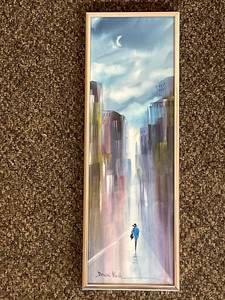 lot 50C image: Denise Koch Original Urban Scene Watercolor Painting