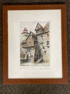 lot 51C image: Framed Original Signed Print by Paul Geissler