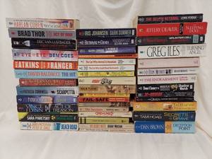lot 61A image: Extensive Lot Mystery Thriller Fiction Paperback Novels