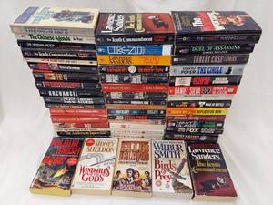 lot 63A image: Collection of 40 Thriller Novels Suspense Lot Books