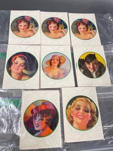 lot 78V image: Vintage Art Prints Collection - Elegant Women Set