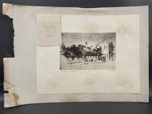lot 302X image: Joseph Pennel Brown and Bigelow Vintage Etching, New Orleans