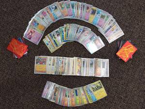 lot 50J image: Extensive Collection of 200 Pokemon&nbspTrading Cards Variety Pack