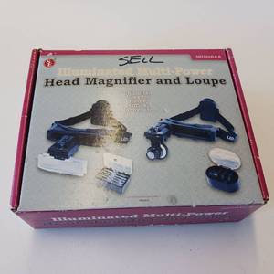 lot 41 image: Illuminated Multi-Power Head Magnifier and Loupe