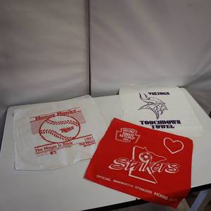 lot 70 image: Homer Hanky - Viking Touchdown Towel and Striker Kicking Cloth