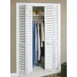lot 1 image: Lot of Home Fashion Technologies 36 in. x 80 in. 3 in. LouverLouver White PVC Composite Interior Bi-Fold Door Customer Returns See Pictures
