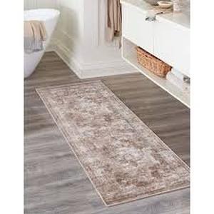 lot 22 image: Unique Loom Sofia Salle Garnier Beige 3 3 x 16 5 Runner Rug   Customer Returns See Pictures