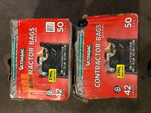 lot 17 image: Lot of Trash Bags  Customer Returns See Pictures