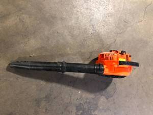 lot 31 image: Orange Leaf Blower  Customer Returns See Pictures