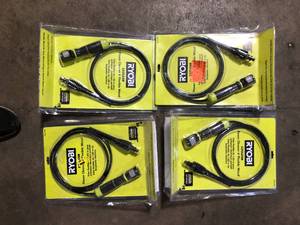 lot 39 image: Lot of RYOBI EZClean Power Cleaner 6 ft. Flexible Wand Customer Returns See Pictures