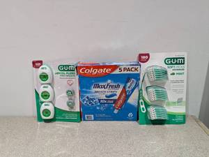 lot 31 image: NEW ORAL CARE PRODUCTS ( COLGATE-4PK. & G.U.M PRODUCTS )