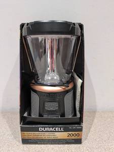NEW DURACELL 2000 LUMEN TRI-POWER RECHARGEABLE LANTERN