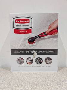 lot 55 image: BRAND NEW RUBBERMAID POWER SCRUBBER- 5PC. SET