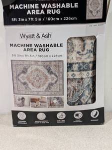 lot 19 image: NEW WYATT & ASH DARYA MACHINE WASHABLE AREA RUG