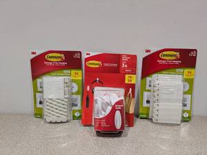 lot 80 image: 3M ASSORTED COMMAND STRIPS