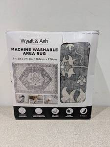 lot 82 image: NEW WYATT & ASH DRAYA MACHINE WASHABLE AREA RUG