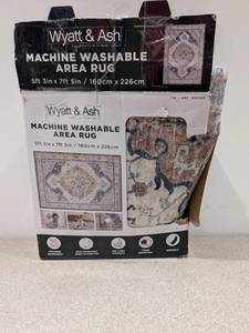 lot 83 image: NEW WYATT & ASH GERALDINE MACHINE WASHABLE AREA RUG