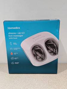lot 77 image: NEW HOMEDICS SHIATSU  AIR 4.0 FOOT MASSAGER WITH HEAT