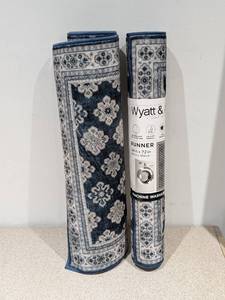 lot 95 image: 2 NEW WYATT & ASH BEATRICE MACHINE WASHABLE RUNNERS