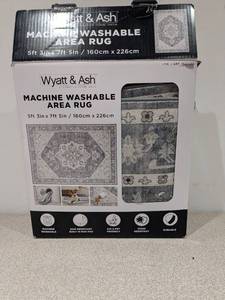 lot 86 image: NEW WYATT & ASH DARYA MACHINE WASHABLE AREA RUG
