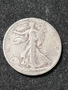 lot 09 image: 1933-S US WALKING LIBERTY HALF DOLLAR VF