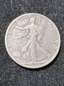 lot 35 image: 1933-S US WALKING LIBERTY HALF DOLLAR VF