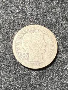 lot 43 image: 1906-S US BARBER DIME
