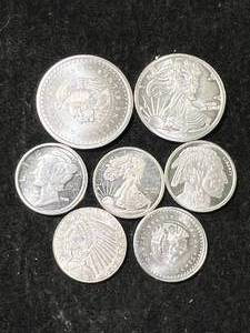 lot 63 image: 1 TROY OZ .999 FINE FRACTIONAL SILVER ROUNDS